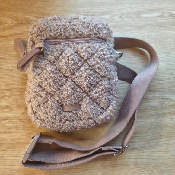 Vera Bradley Handbags - Vera Bradley Teddy Fleece Sherpa small‎ convertible crossbody/ belt bag